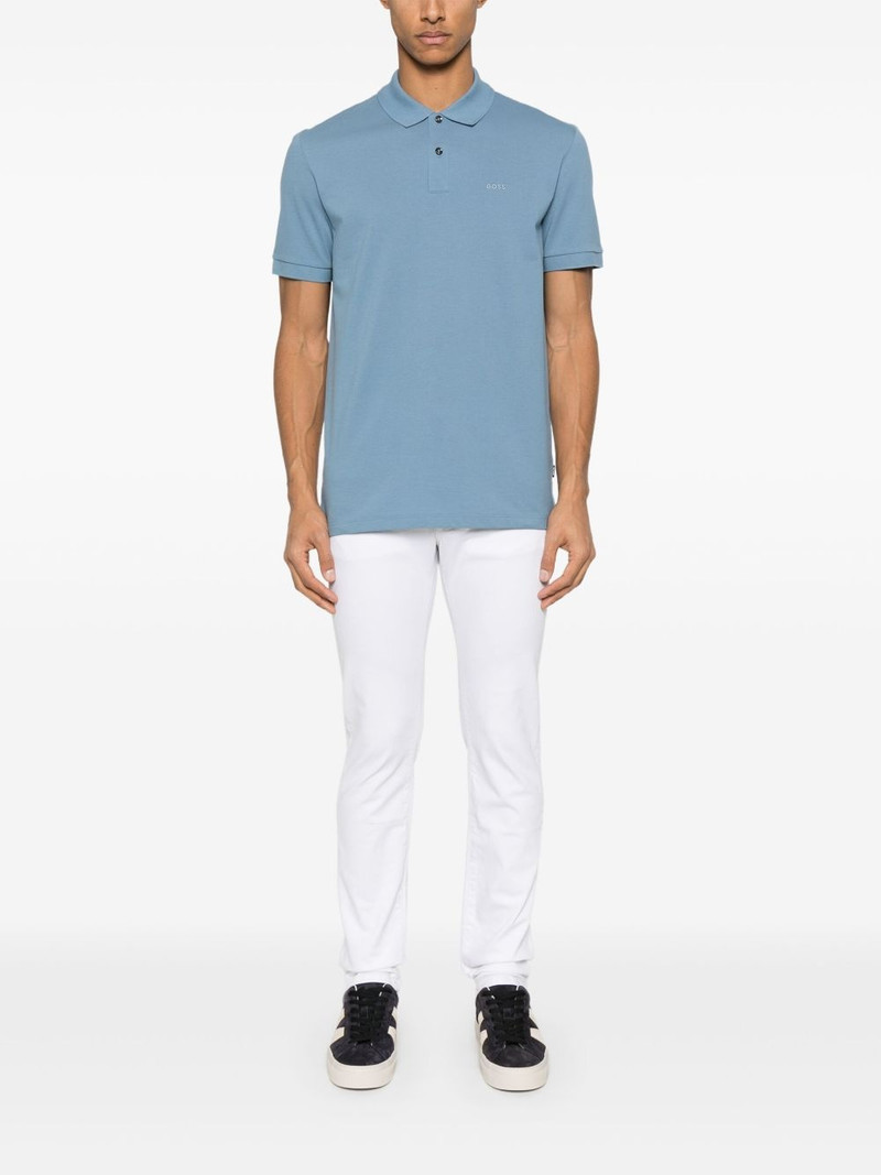 BOSS logo-embroidered polo shirt outlook