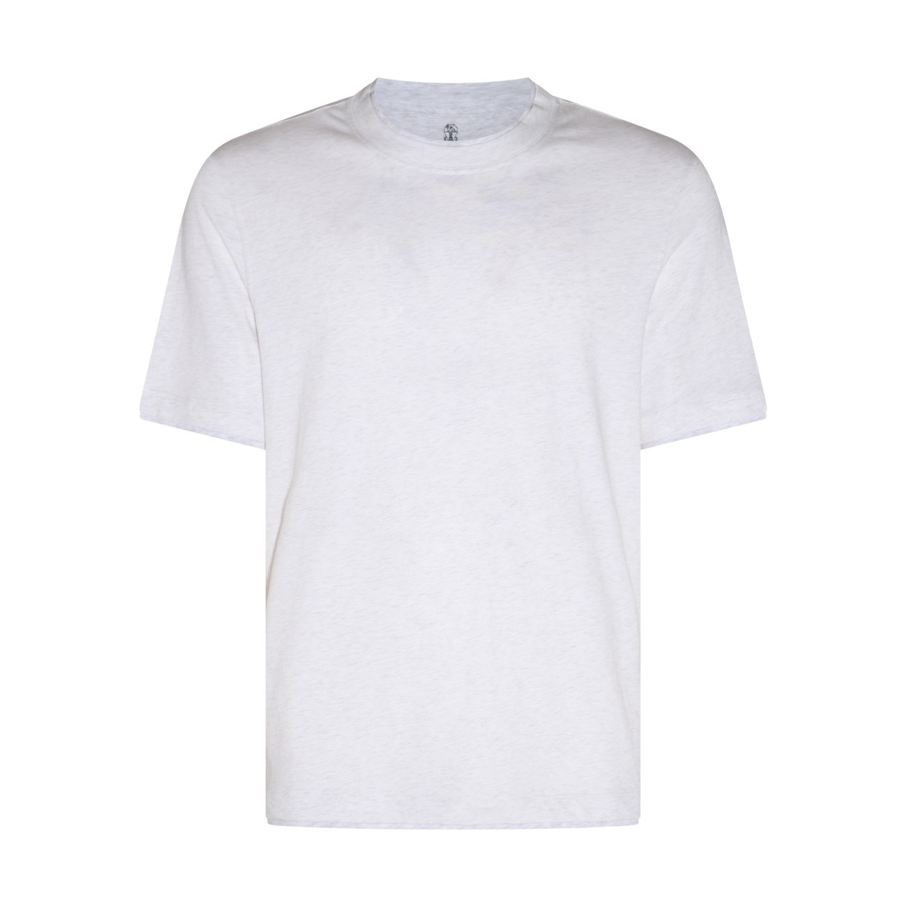 Brunello Cucinelli｜ (M0B137427 CL019) Brunello Cucinelli white cotton t-shirt | angelominetti