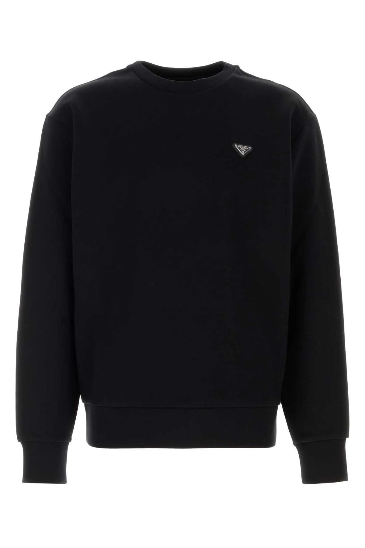 Prada Men Black Cotton Sweatshirt - 1