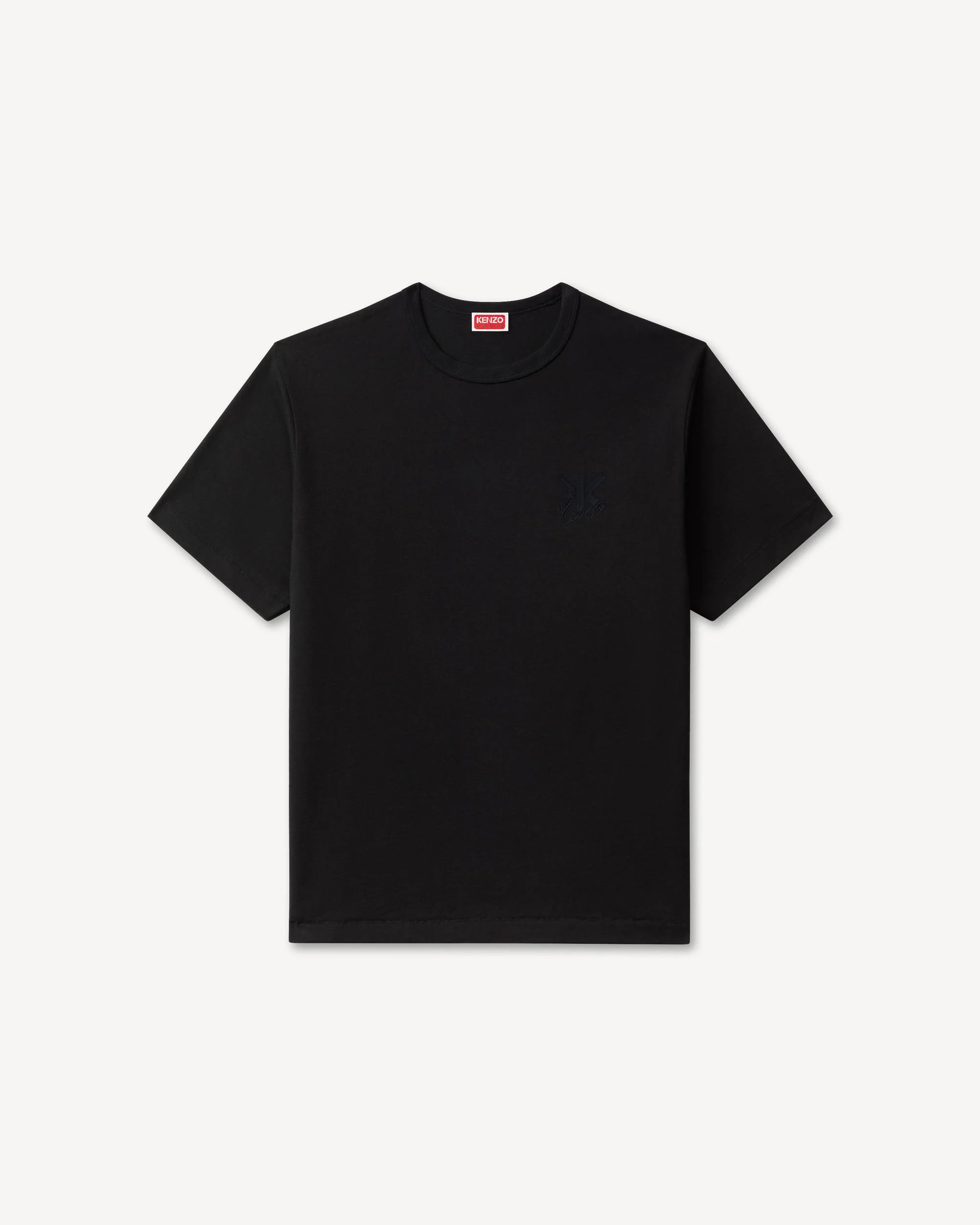 'KENZO Double K' embroidered T-shirt in cotton - 1