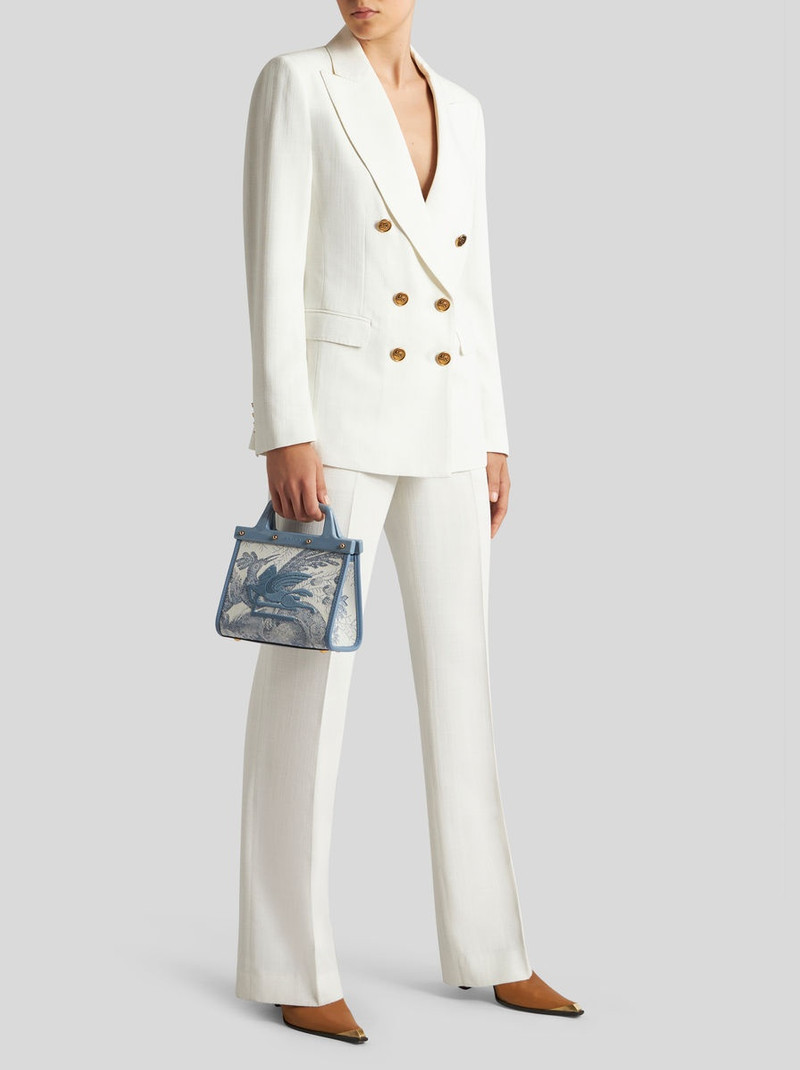 Etro SMALL DENIM JACQUARD LOVE TROTTER BAG outlook