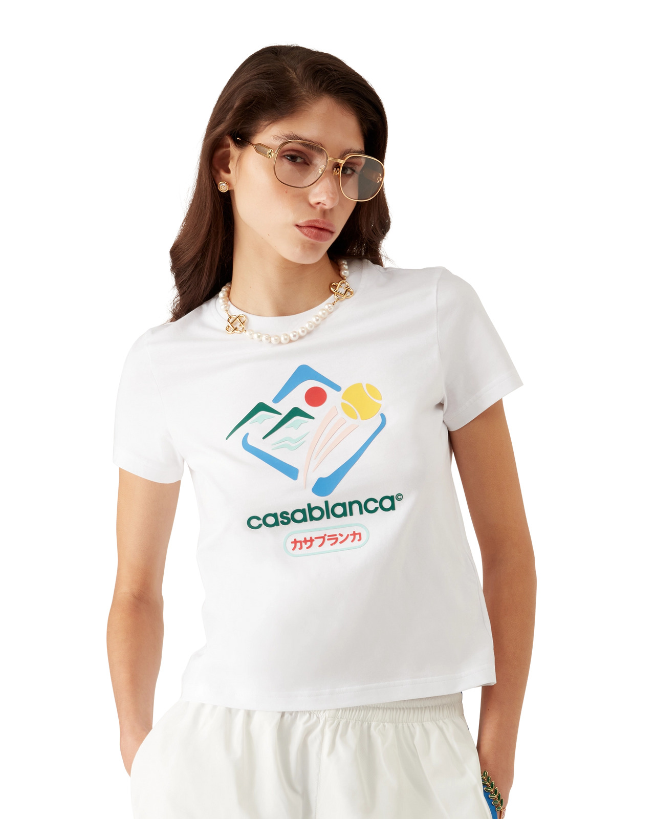 Montagne Sportif Cropped T-Shirt | Casablanca Paris - 4