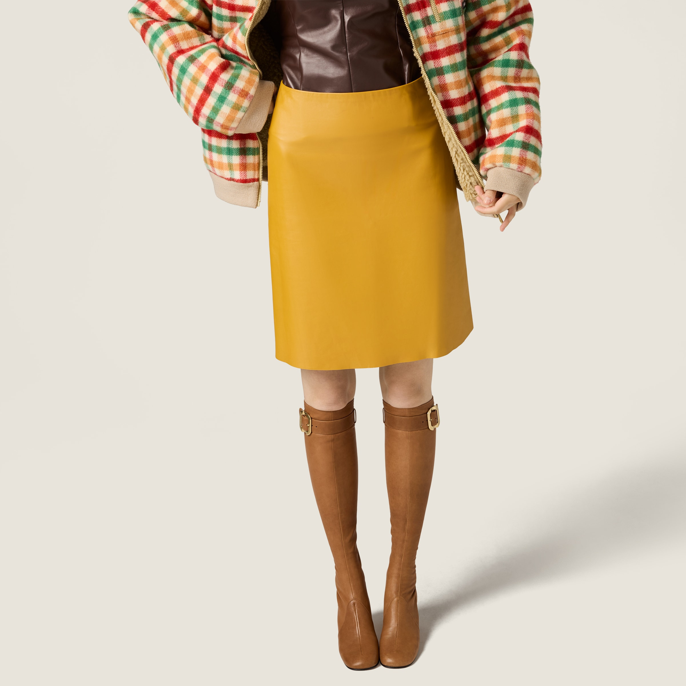 Nappa leather skirt - 6