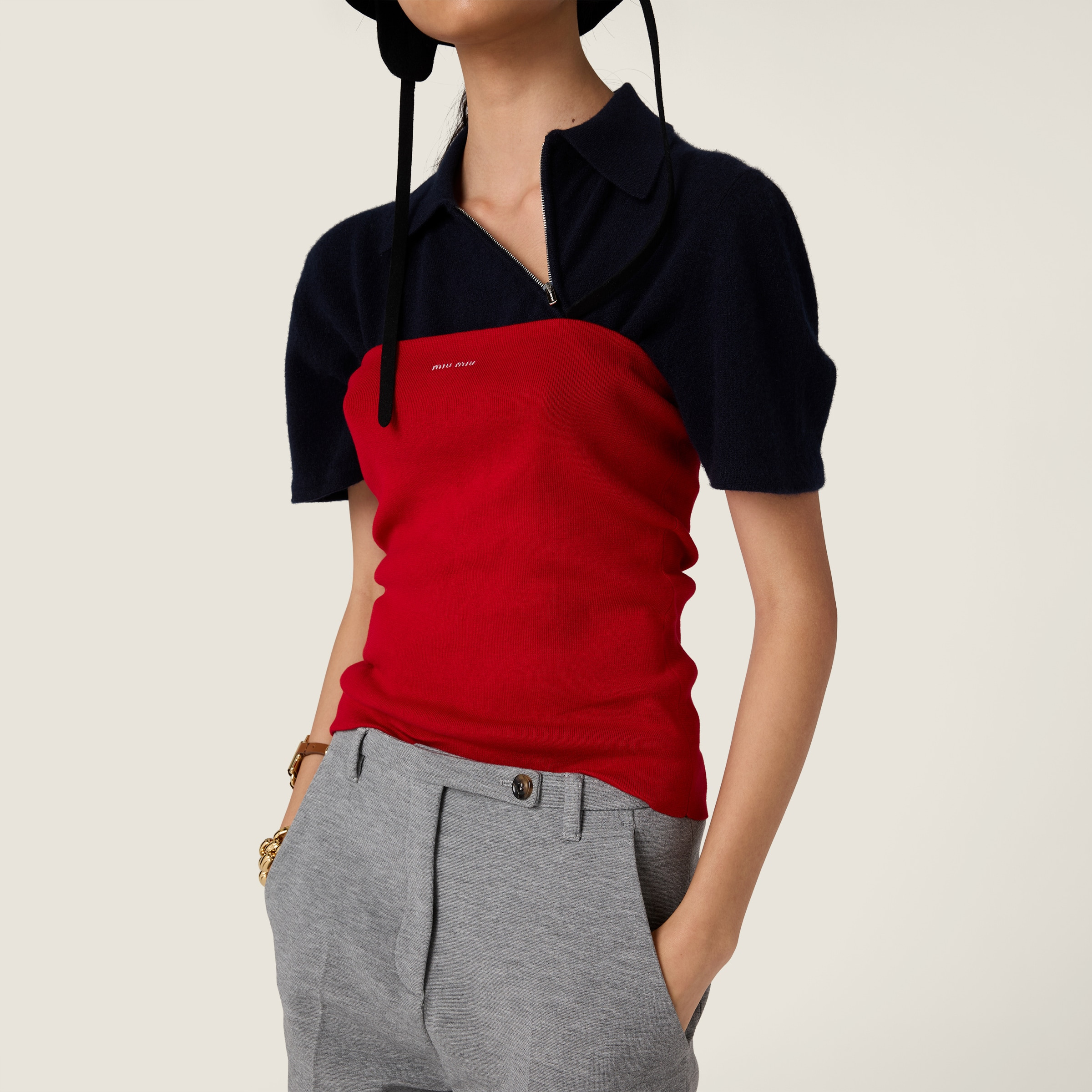 Cashmere polo shirt - 4