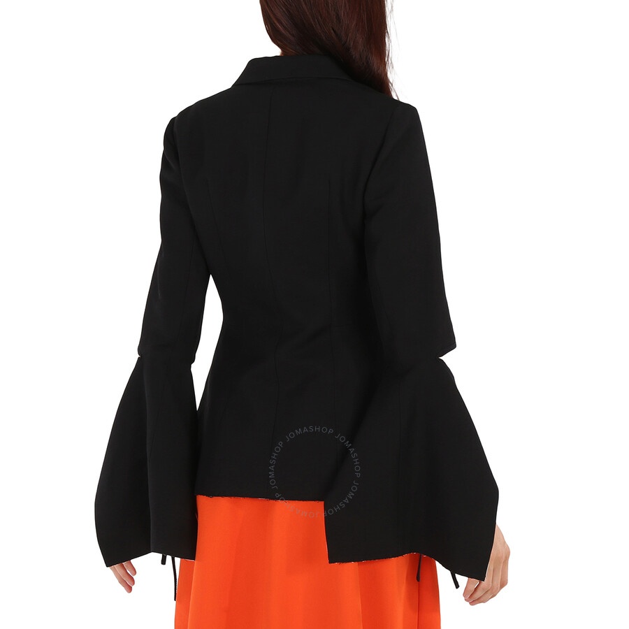 Loewe Ladies Tie-cut Sleeve Panel Linen Jacket - 6