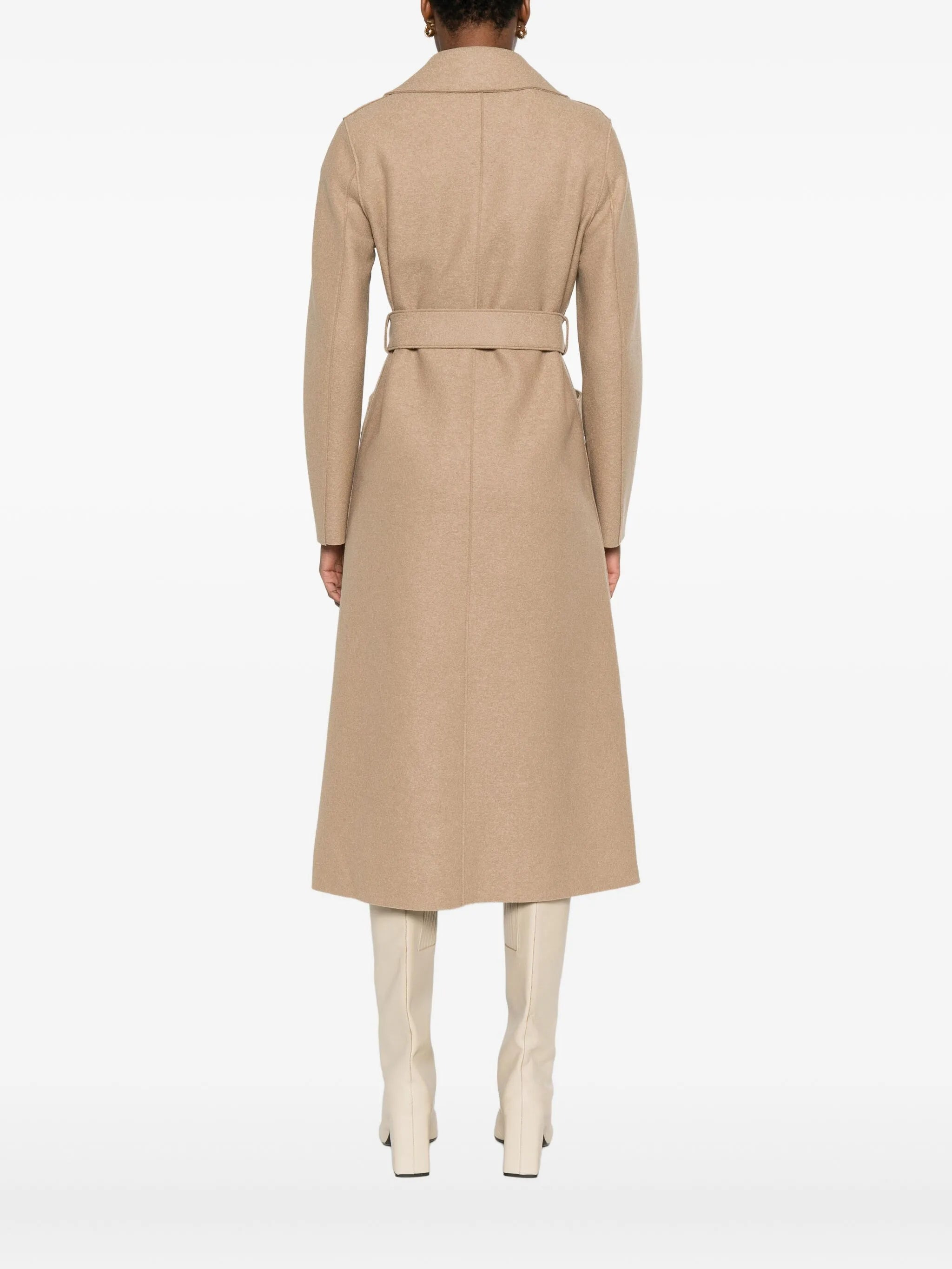 Harris Wharf London Belted-wool Coat - 3