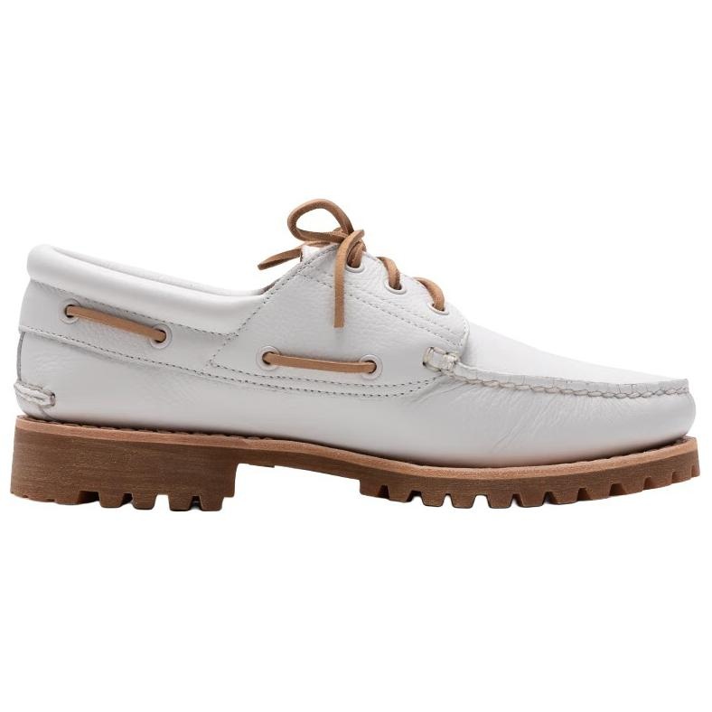 Timberland Authentic Handsewn Boat Shoes 'White Full Grain' A4149EM2 - 2