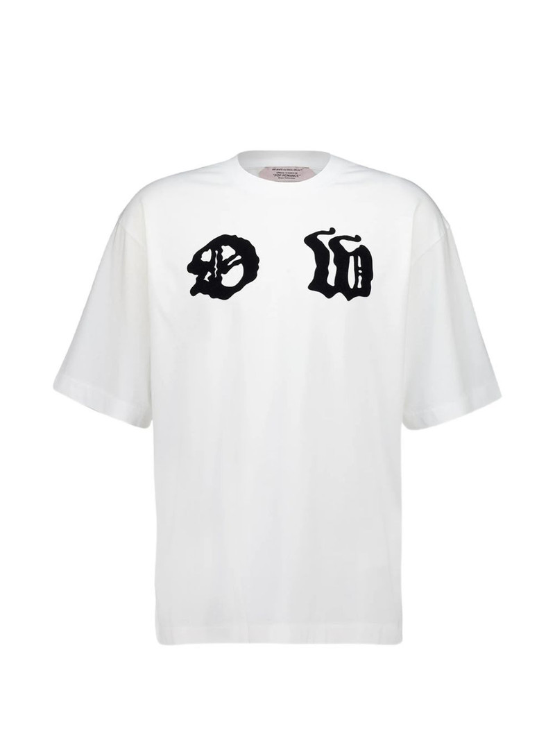 Arrows-print logo-patch t-shirt 1