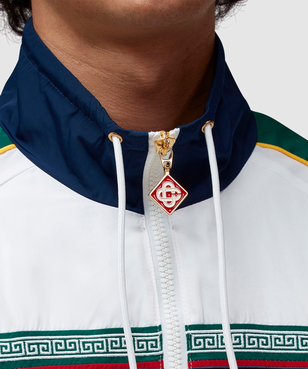 Embroidered track jacket - 6