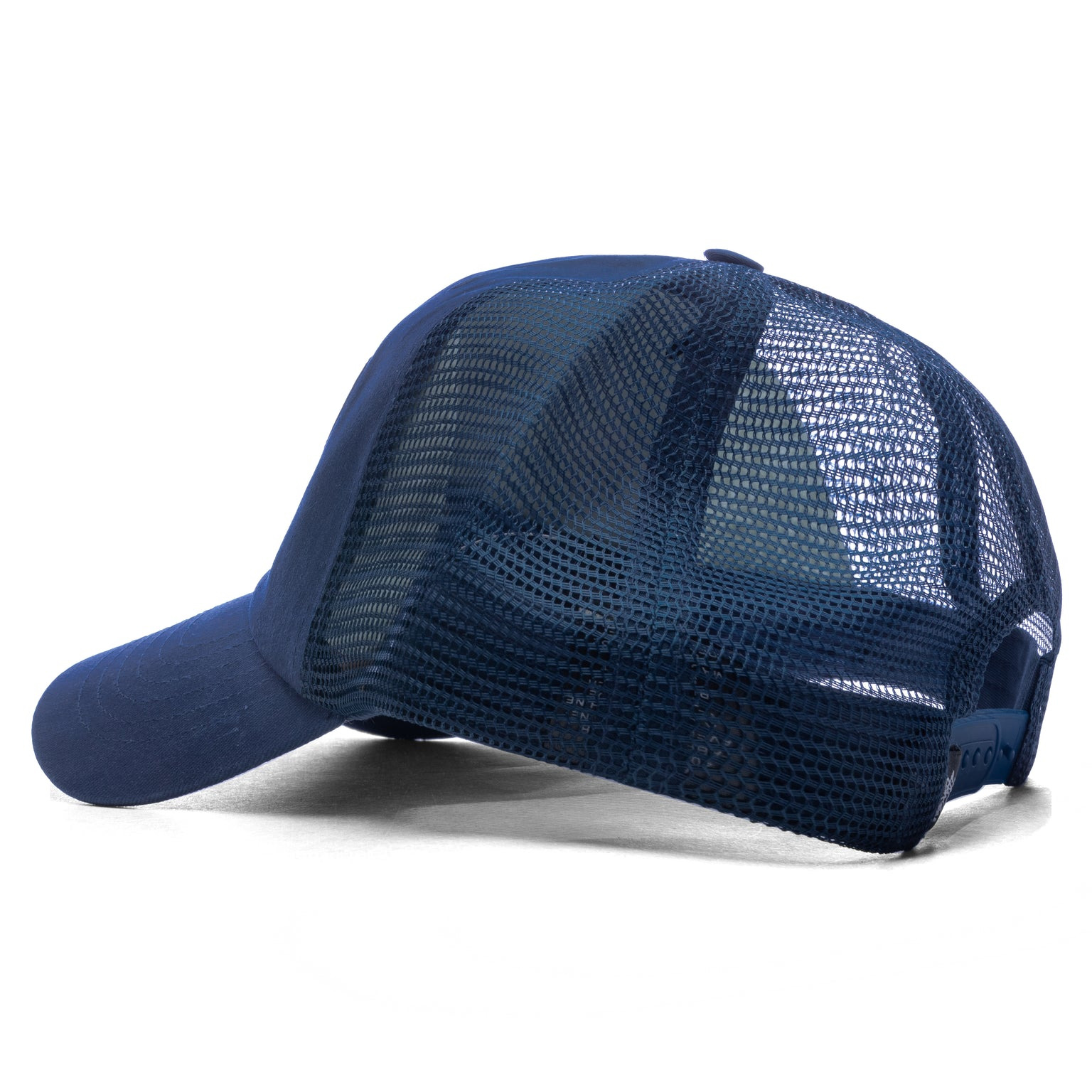 WAXED CURSIVE STITCHED TRUCKER SNAPBACK - NAVY - 4