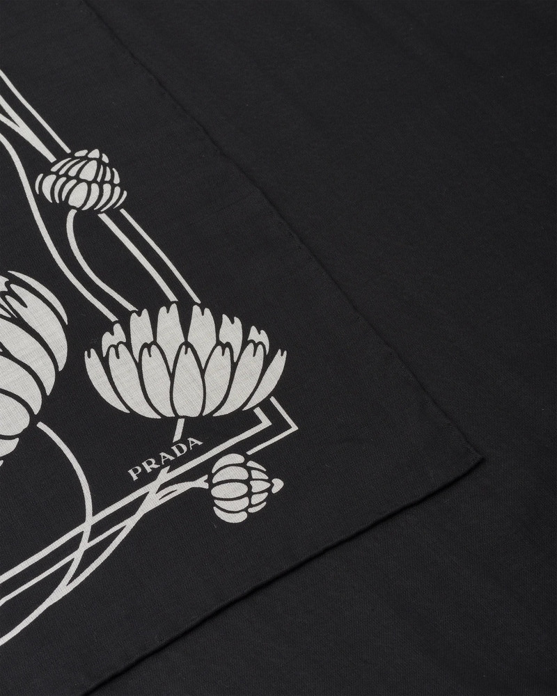 Prada Printed gauze scarf outlook