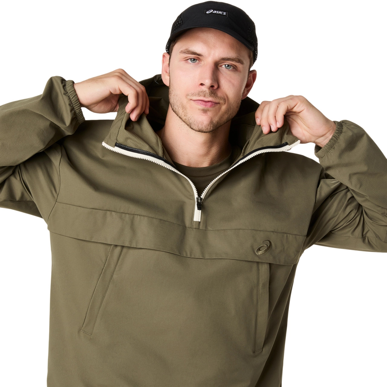 DOUBLE WEAVE RELAXED PULL OVER JACKET - 5