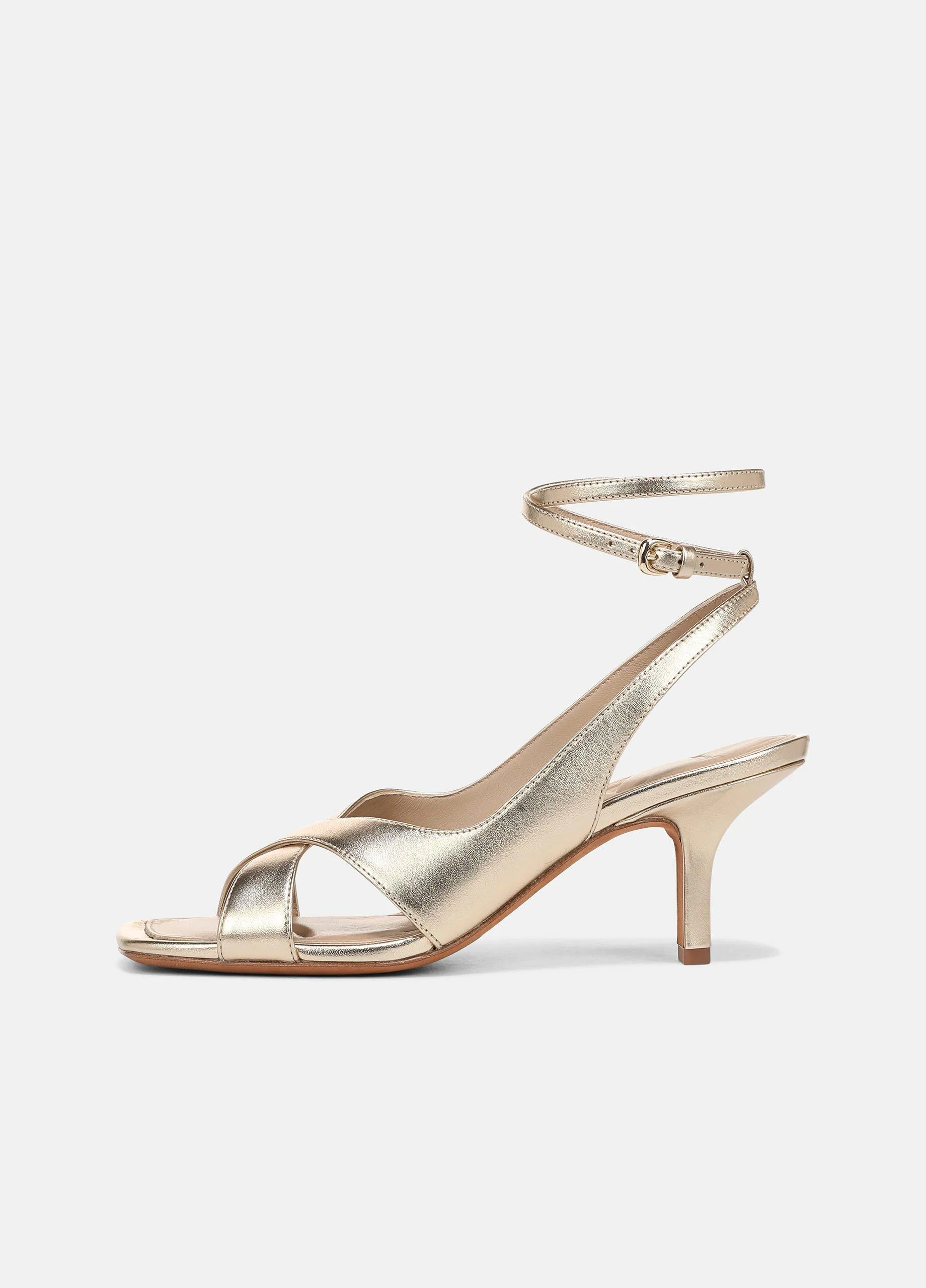 Lola Leather Heeled Wrap Sandal - 1