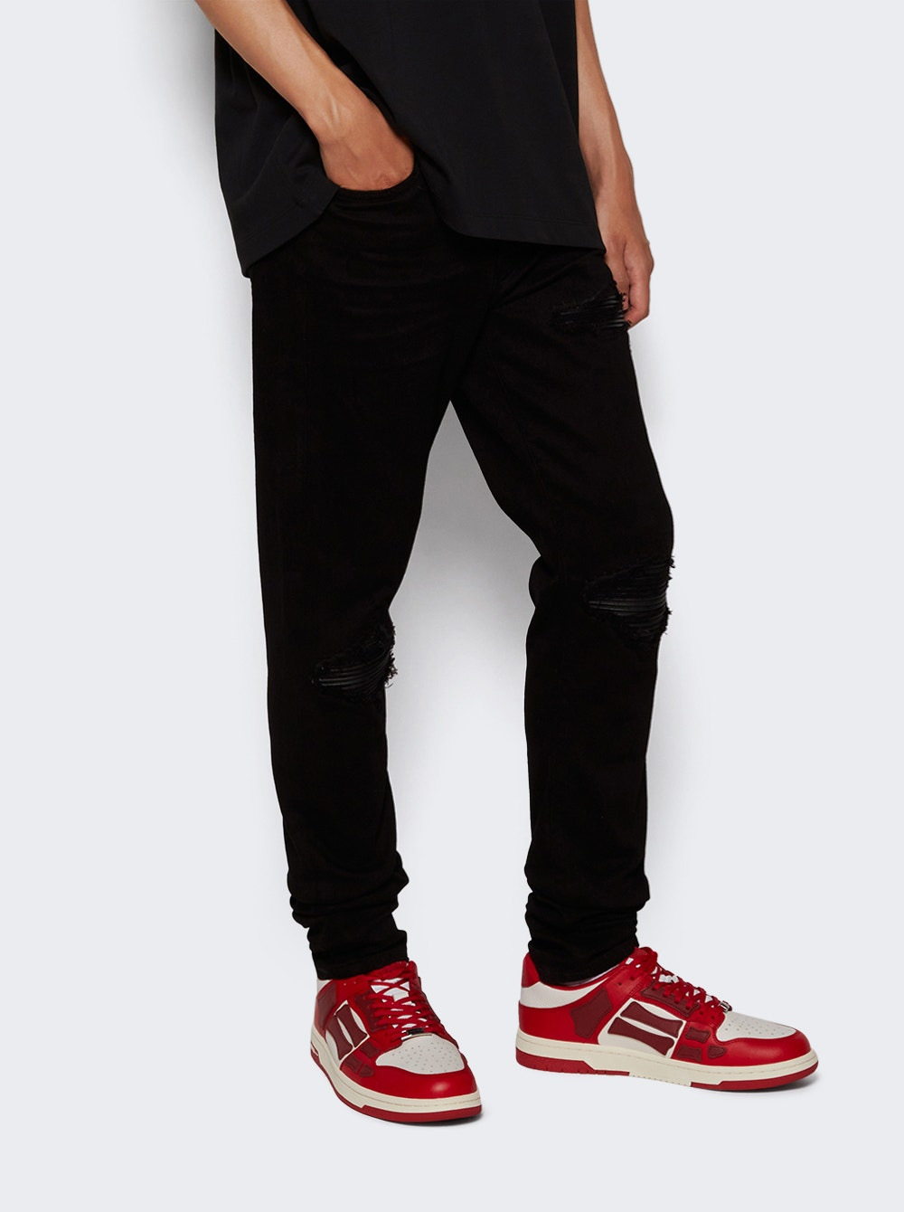 Skel Top Low Sneaker Red White - 2