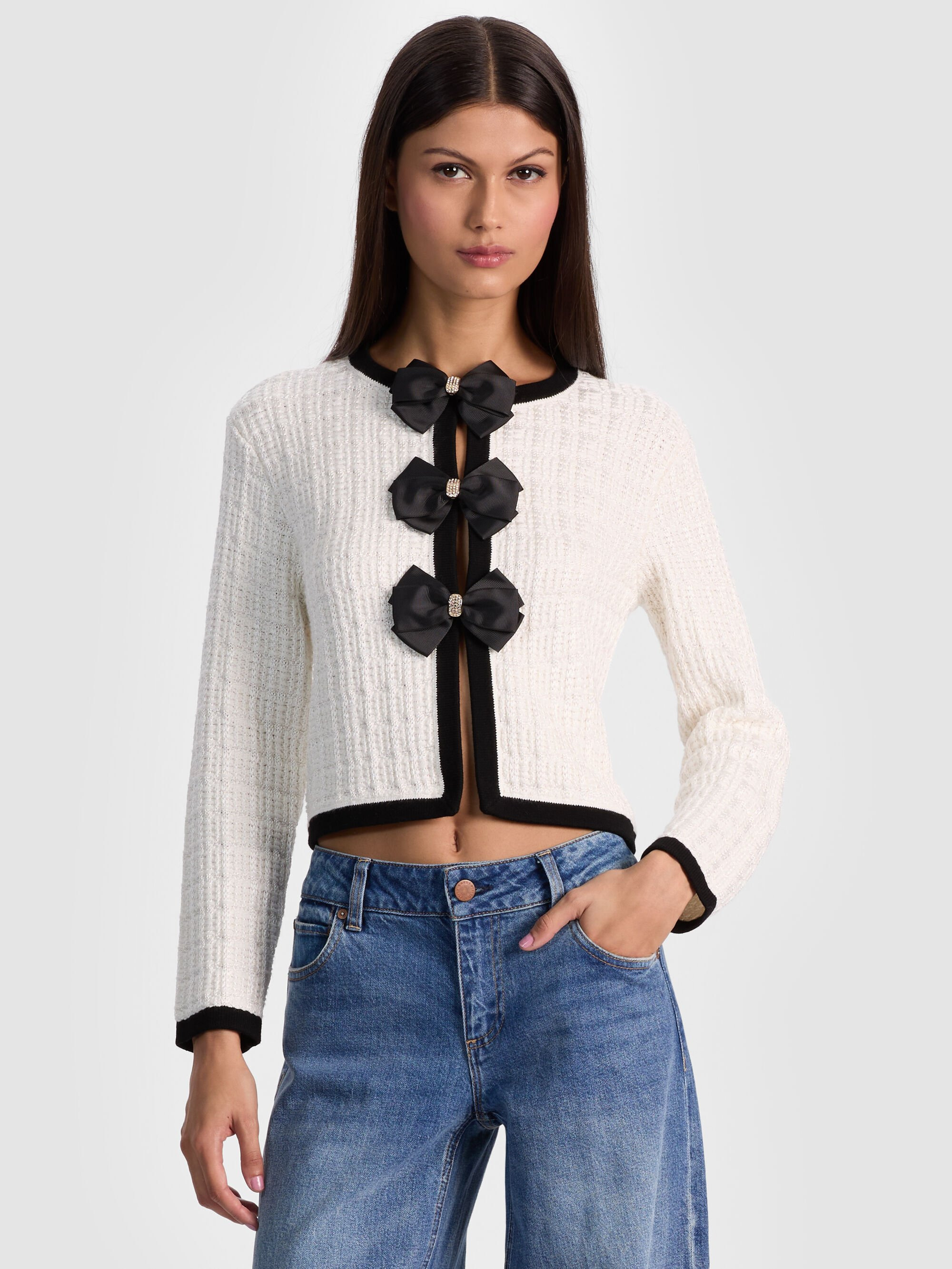 AKIRA BOW CARDIGAN - 2