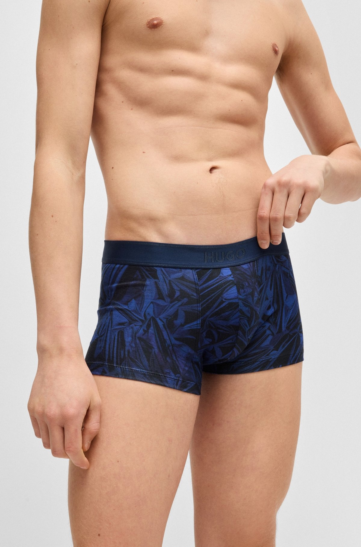 STRETCH-COTTON TRUNKS WITH SEASONAL PRINT - 4