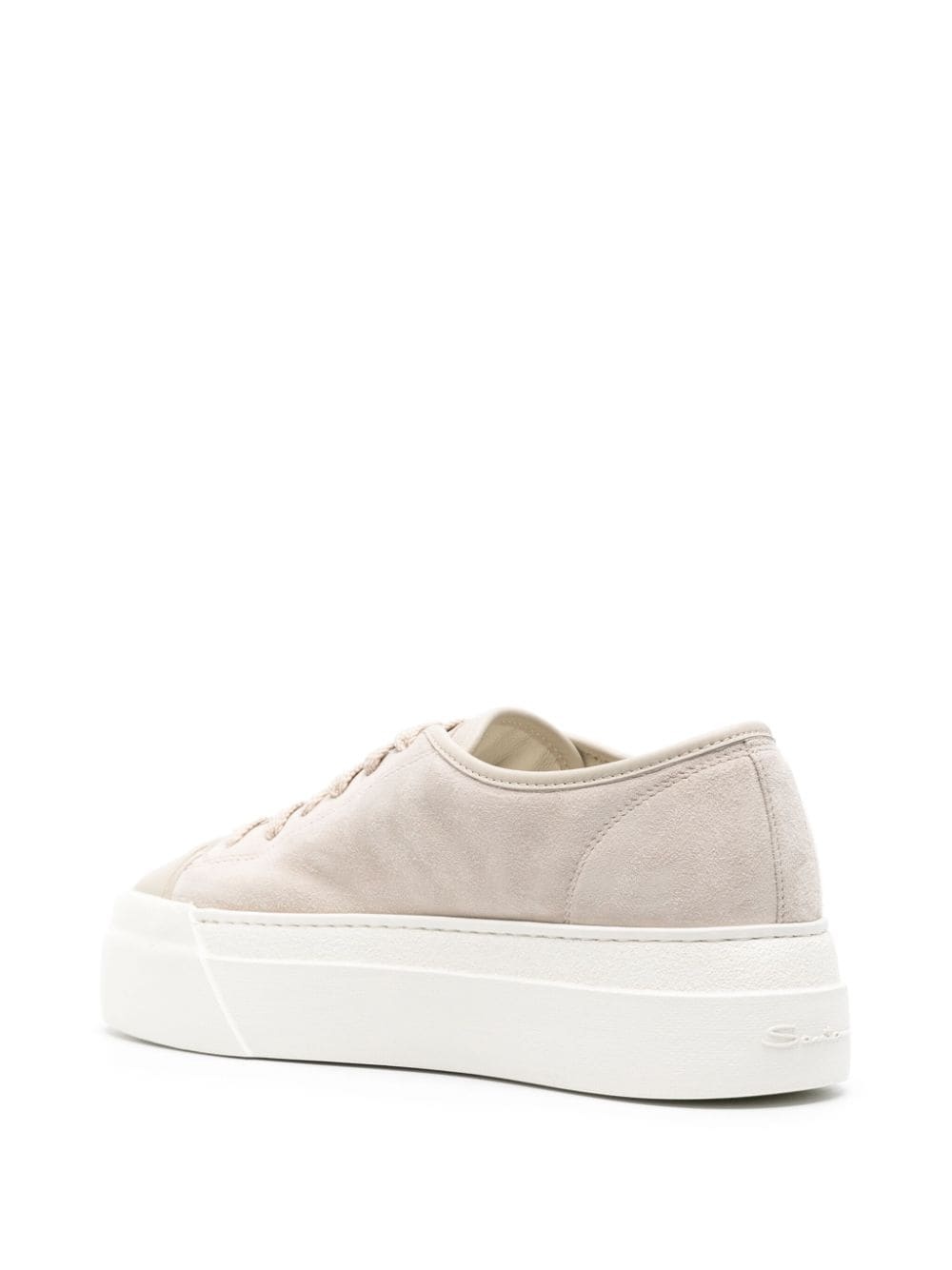 suede flatform sneakers - 3