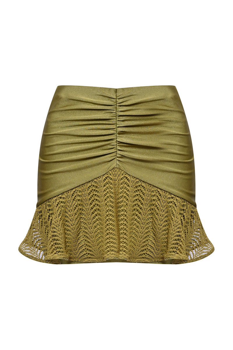 PatBO WAVE MESH MINI SKIRT outlook