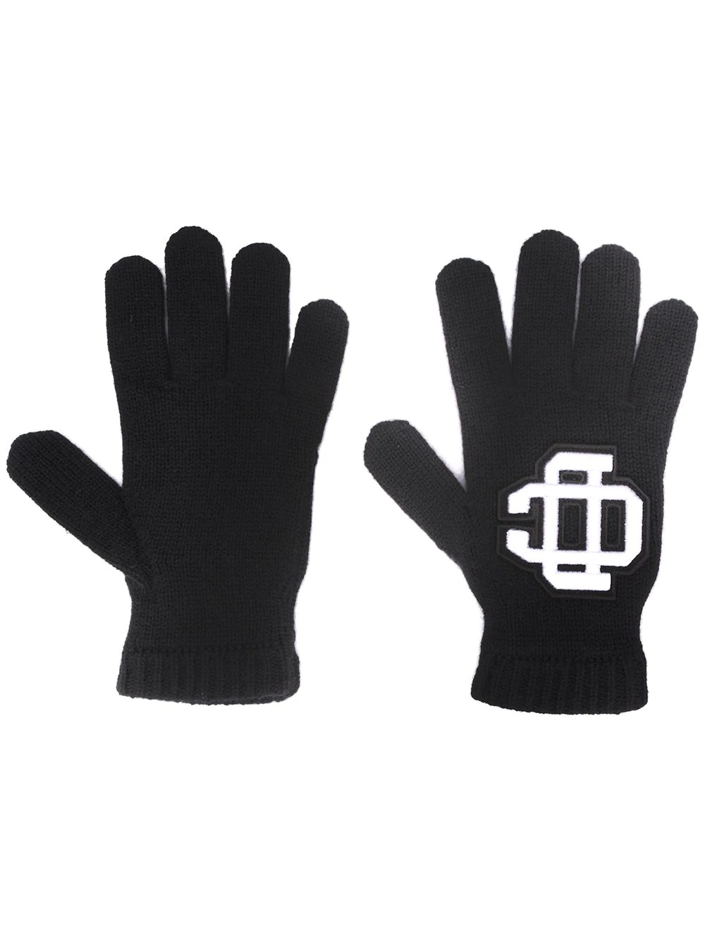 logo badge-appliqué gloves - 1