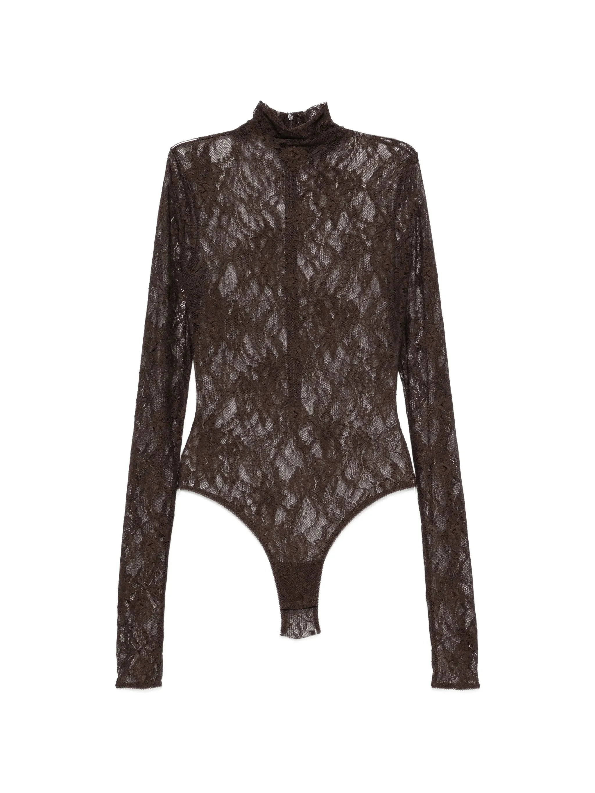The Andamane Ziggy Lace-pattern High-neck Bodysuit - 1