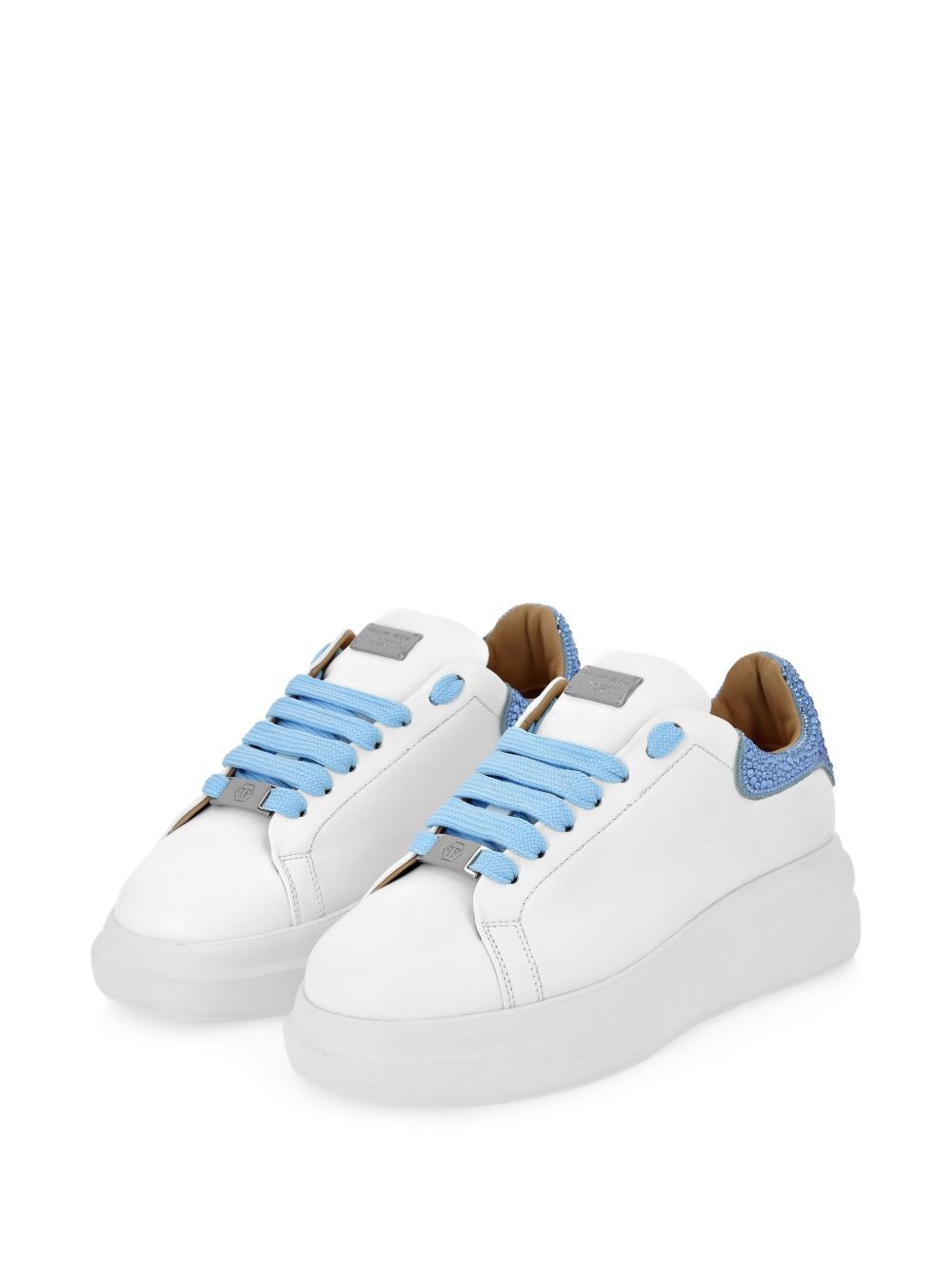 crystal-detail platform sneakers - 3
