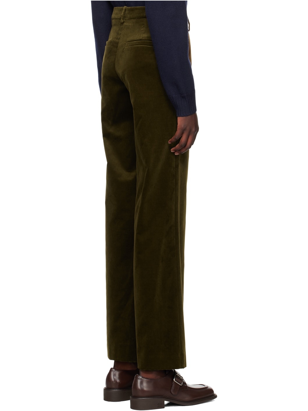 Khaki Margaret Trousers - 3