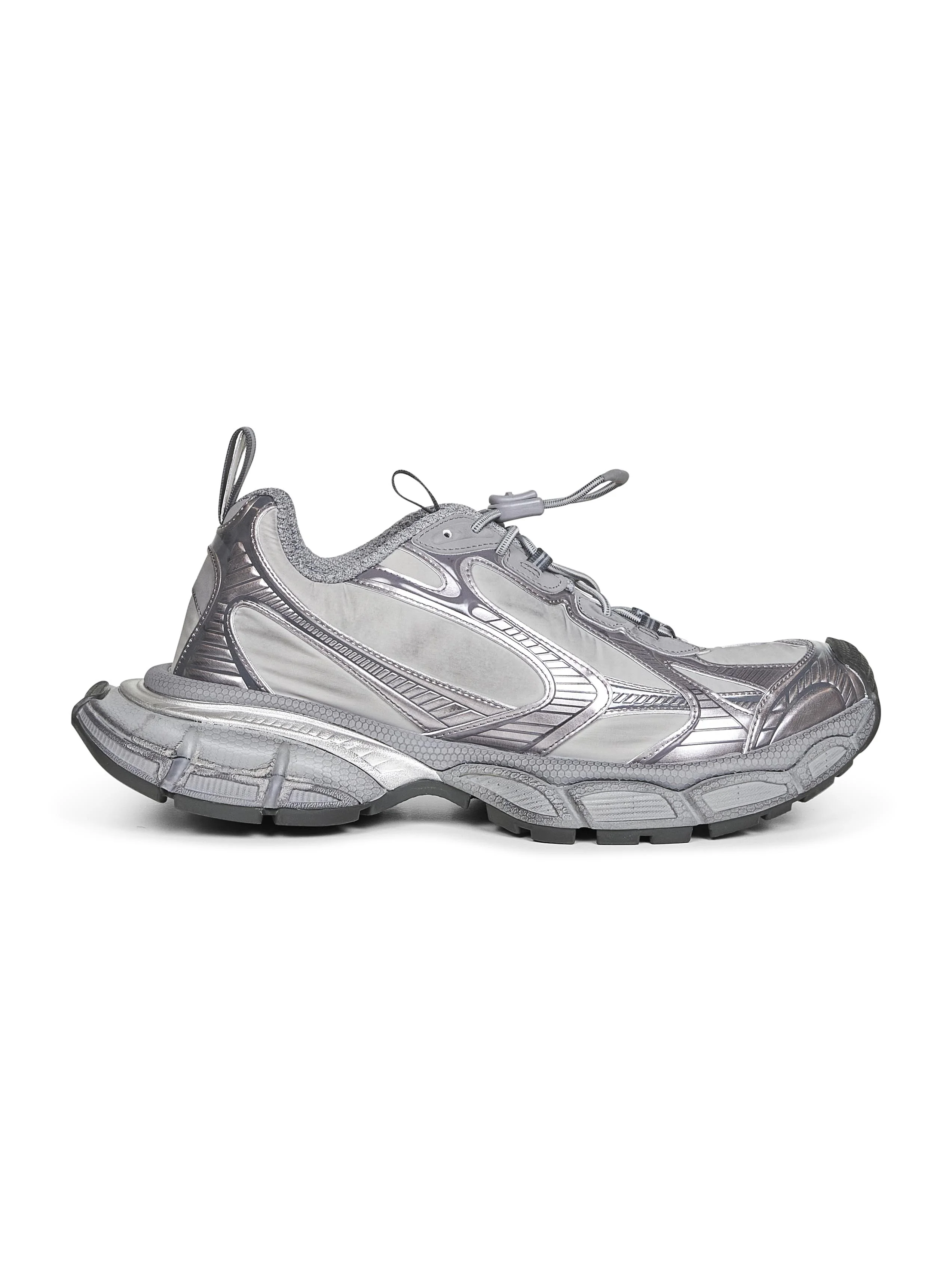 Grey mesh and polyurethane 3XL sneakers - 1