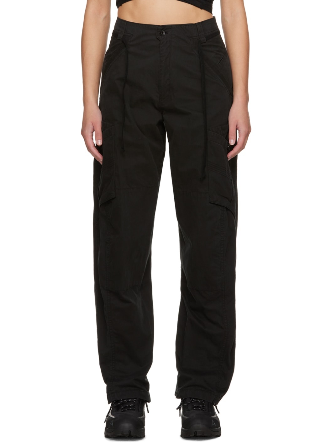 Black Utility Trousers - 1