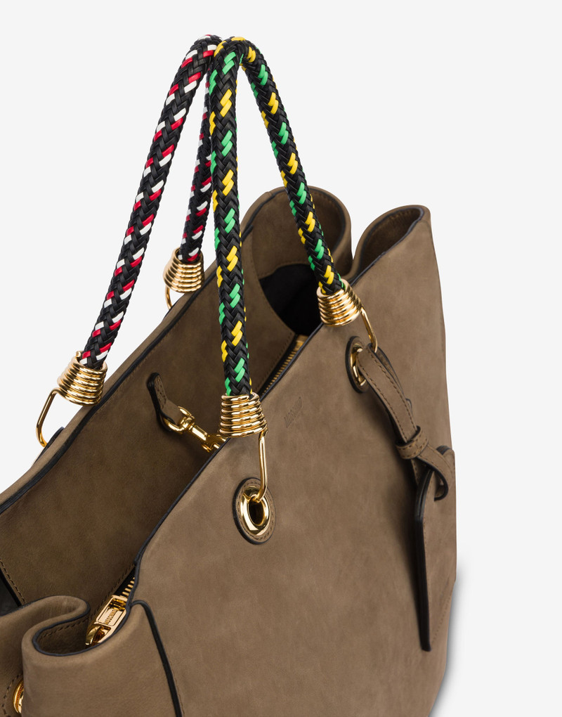 BRAIDED CORD SUEDE SHOPPER 3