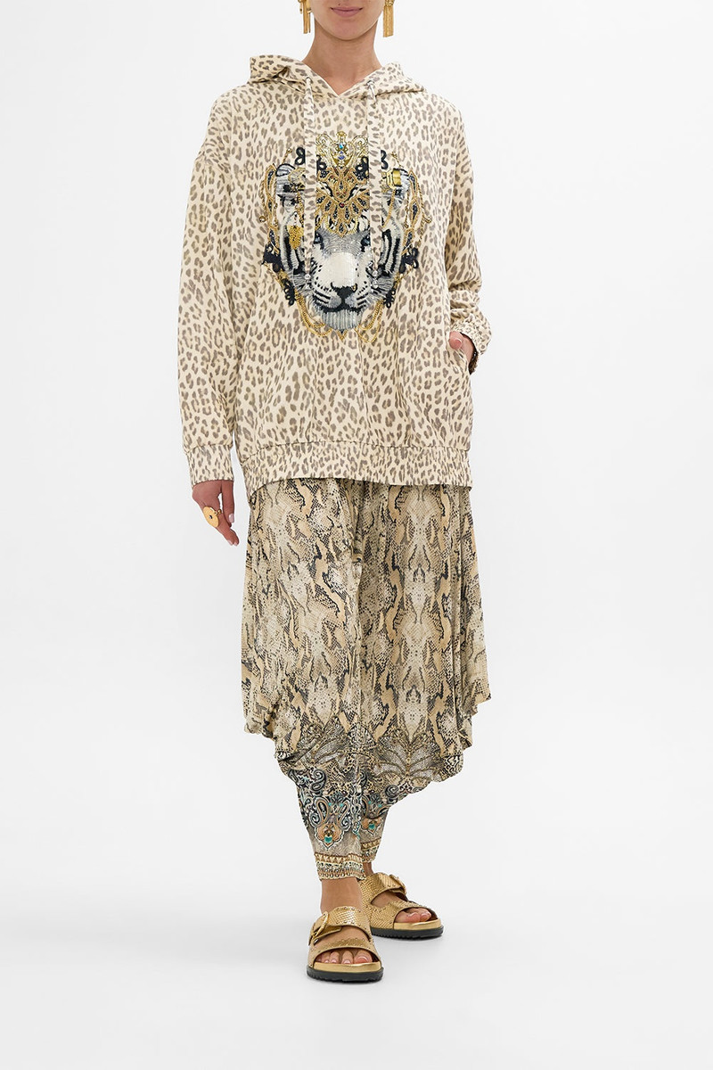 CAMILLA SILK BAND OVERSIZED HOODIE WITH POCKETS outlook