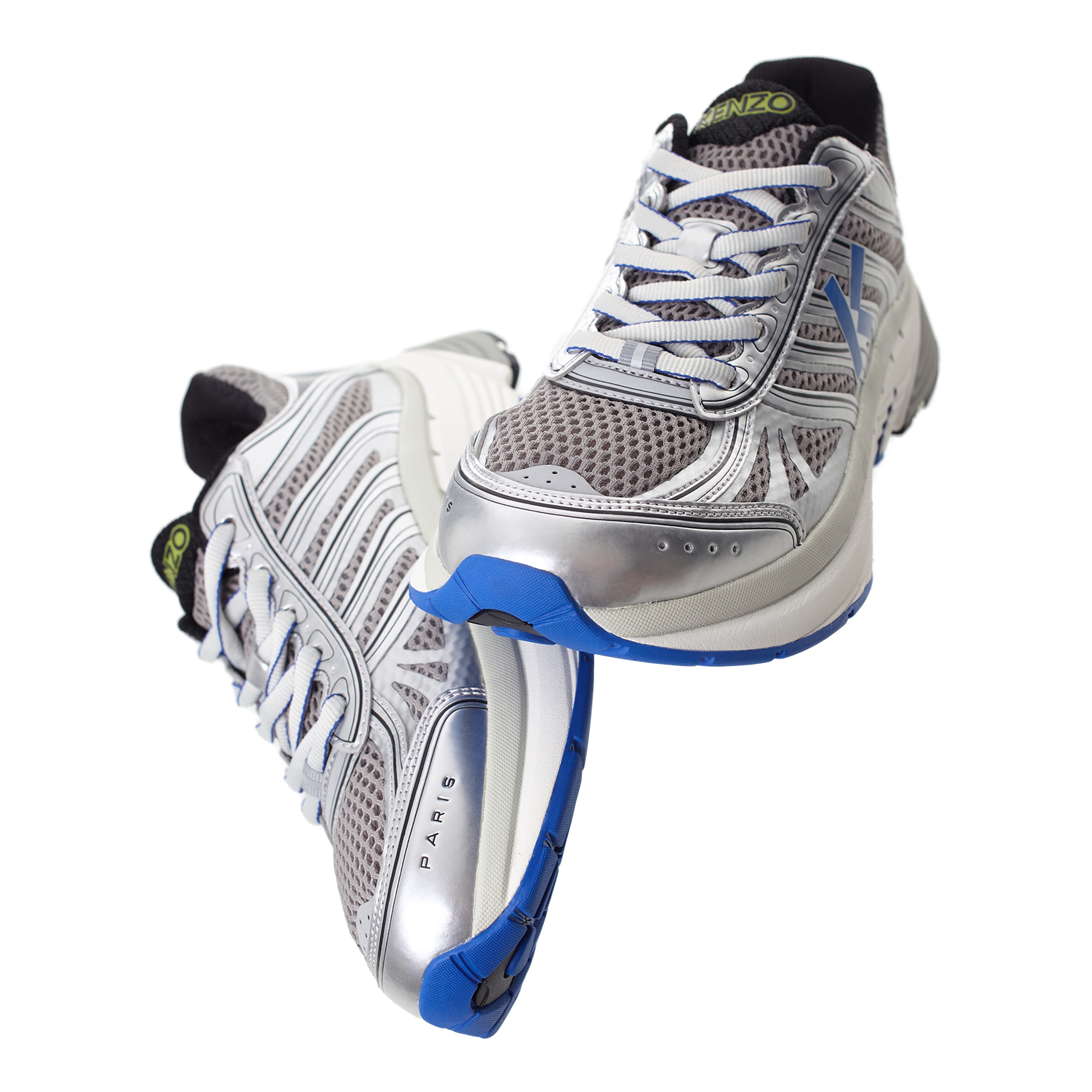 SILVER LOGO SNEAKERS - 3
