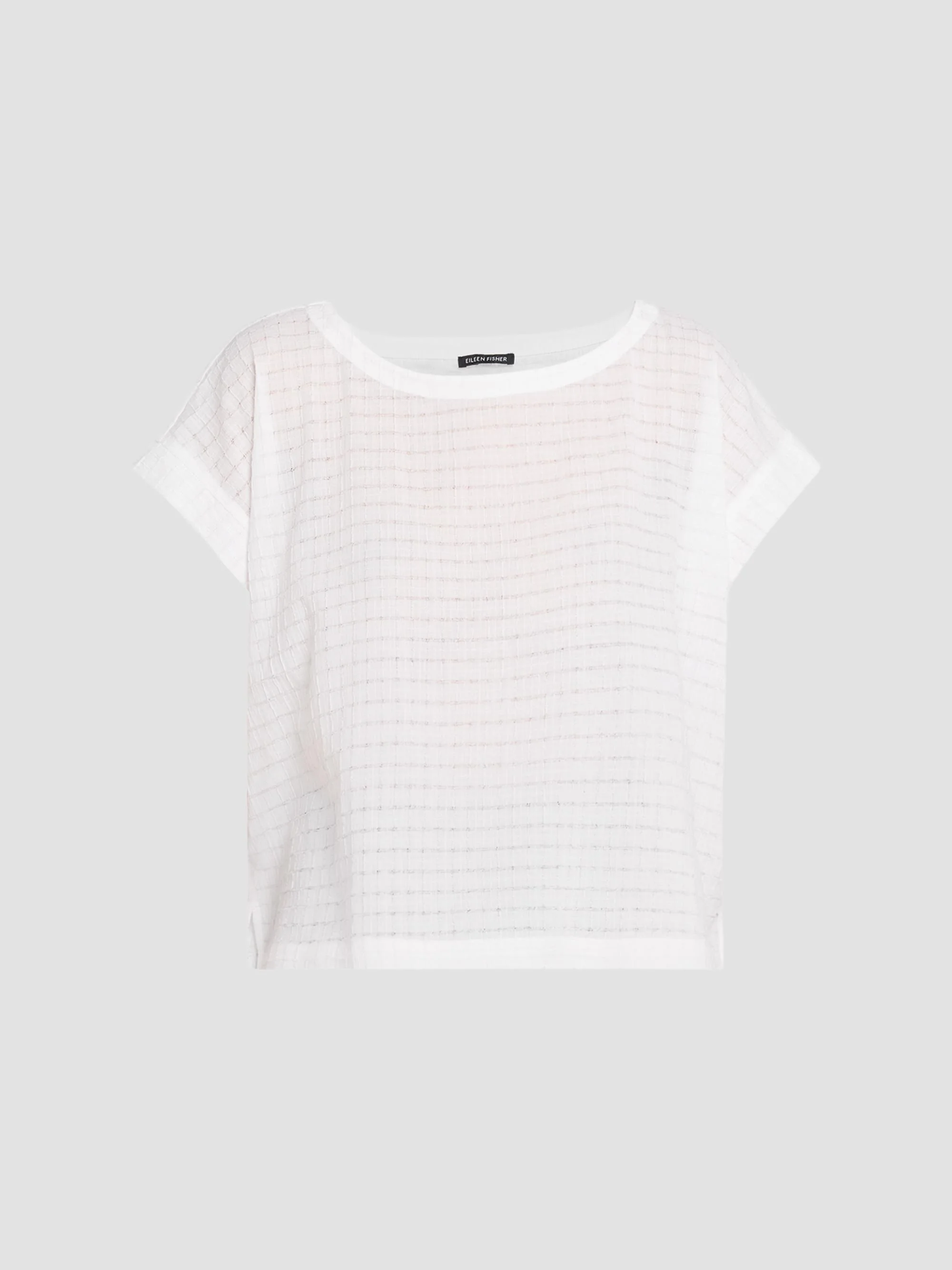 Women's Cotton Voile Box T-Shirt - White - 1