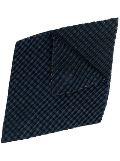 ISSEY MIYAKE stripe-print silk handkerchief outlook