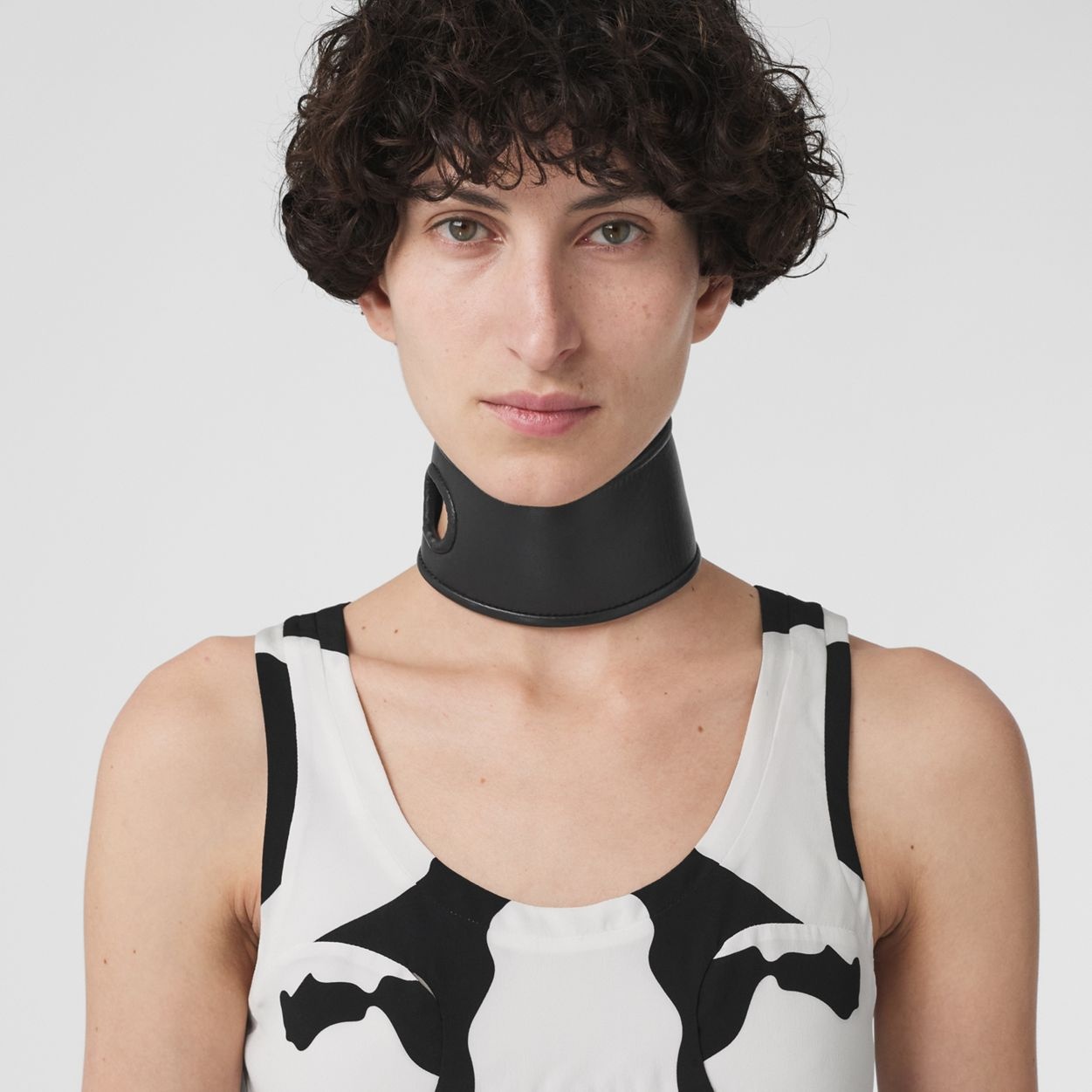 Cow Print Silk Crepe de Chine Dress - 3