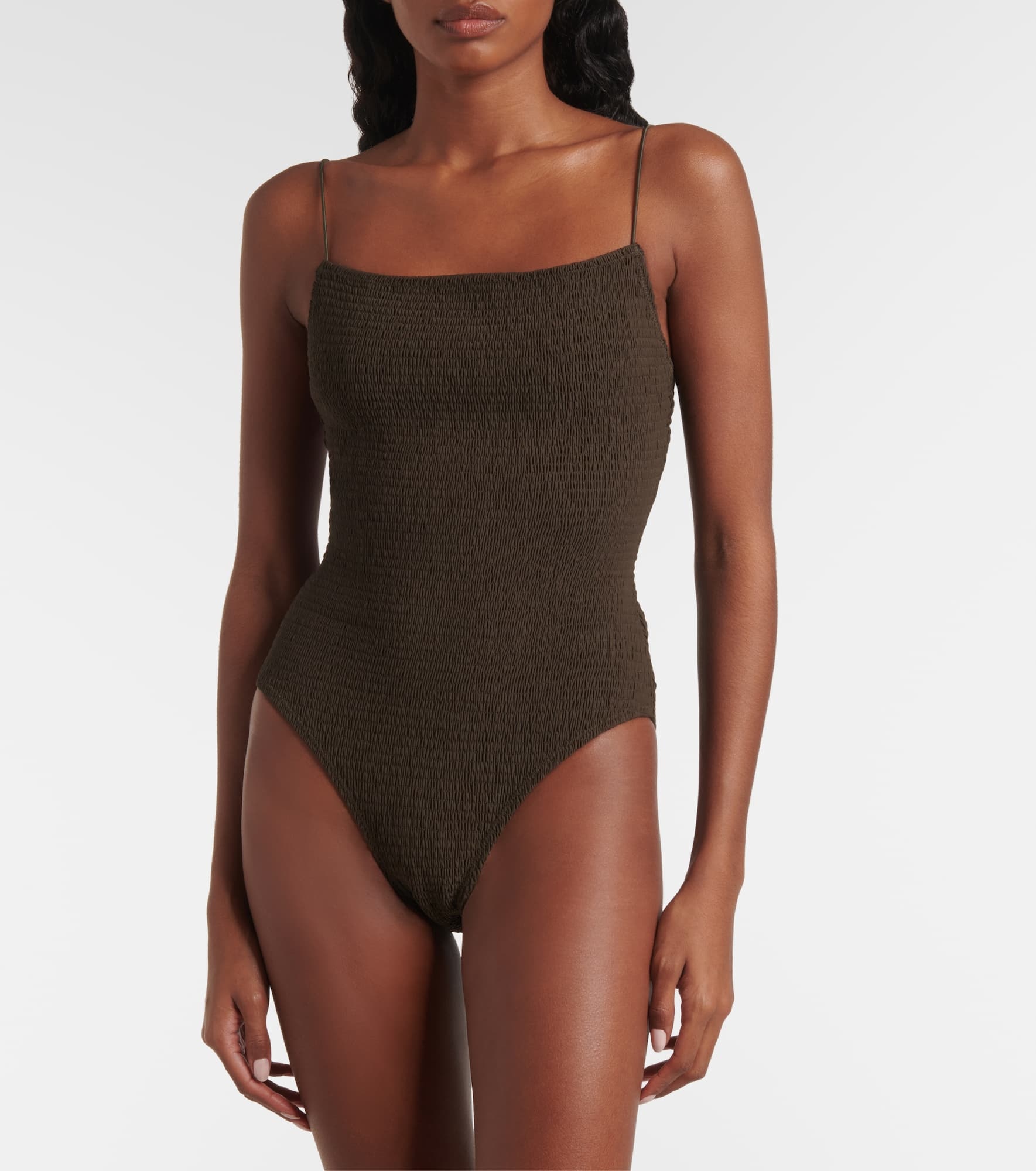 Shirred jersey swimsuit - 2
