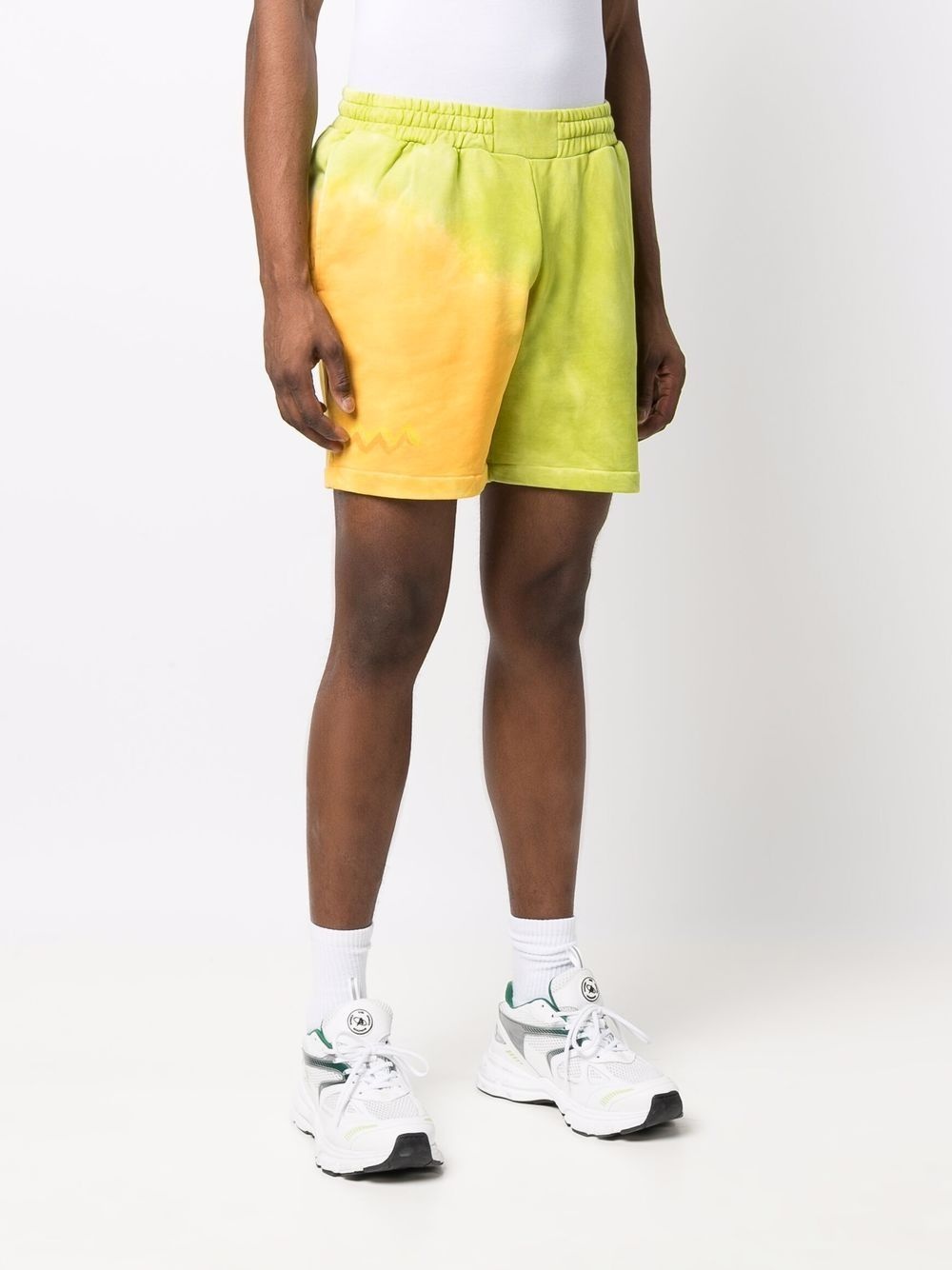 graphic-print track shorts - 3