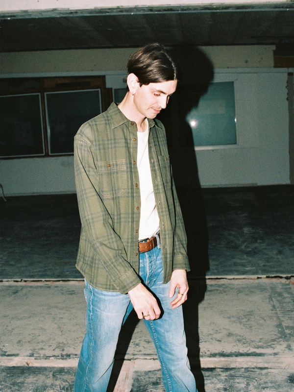 Julian Worker Plaid Check Shirt Olive - 2