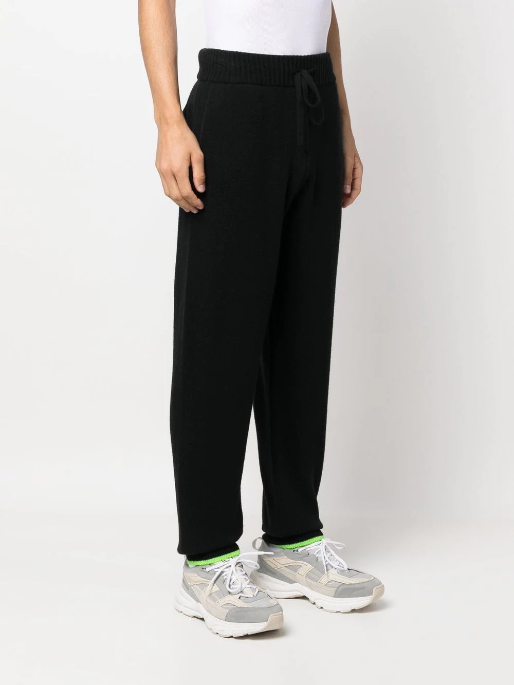 tapered-leg cashmere-wool joggers - 3