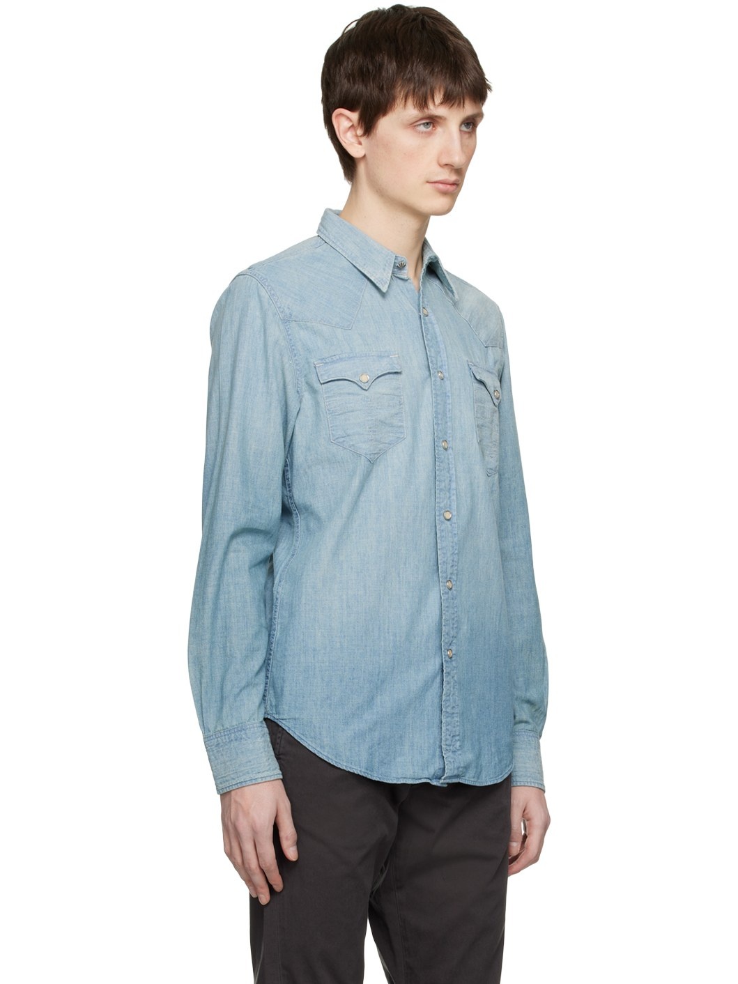 Blue Slim-Fit Shirt - 2