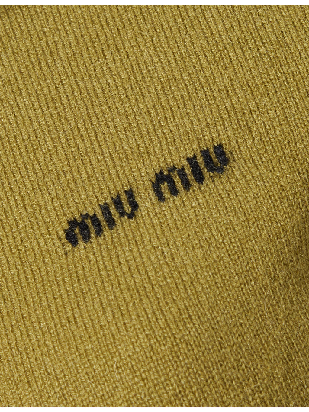 Striped-Collared Knitted-Logo Cashmere Cardigan - 6