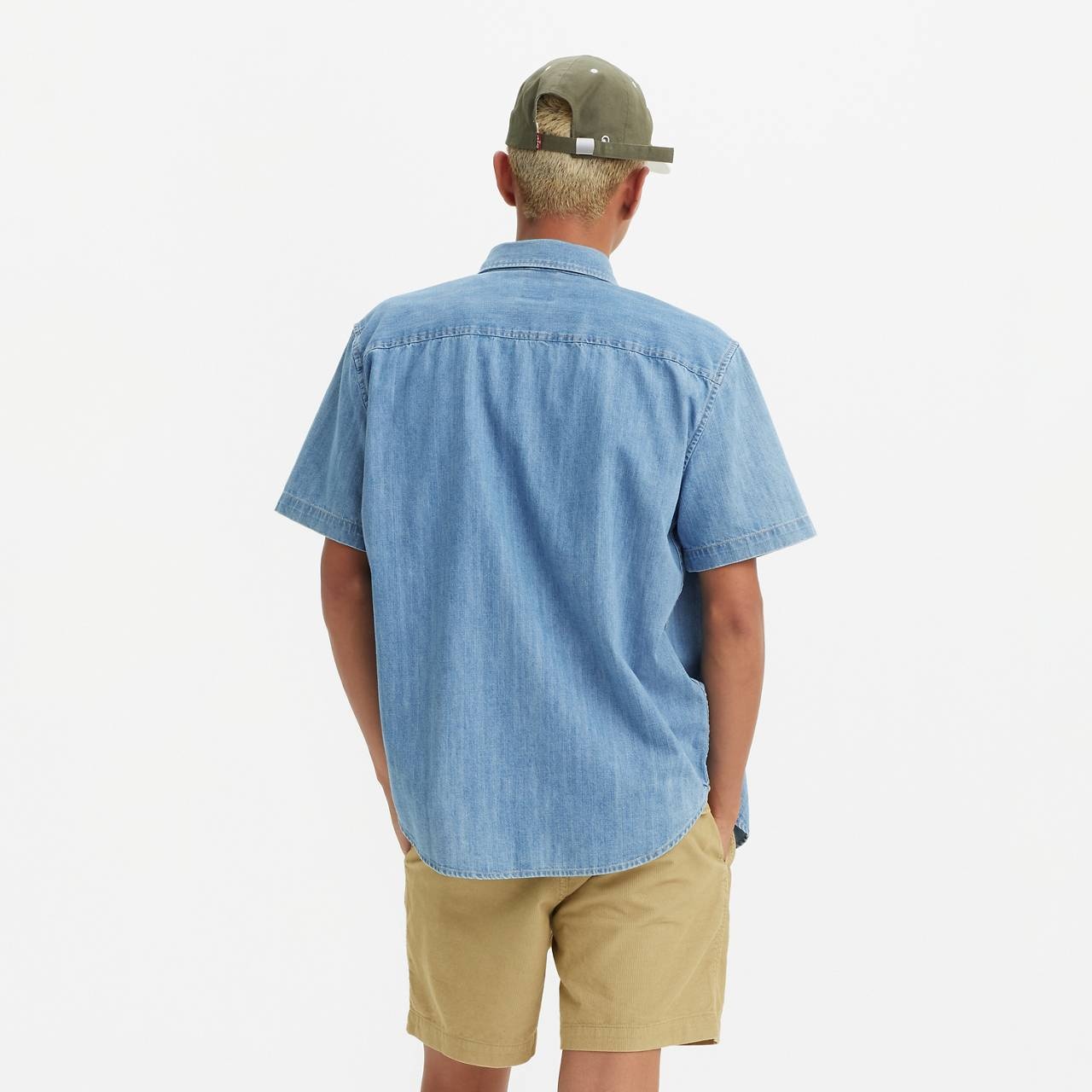 SHORT SLEEVE AUTHENTIC BUTTON-DOWN SHIRT - 4