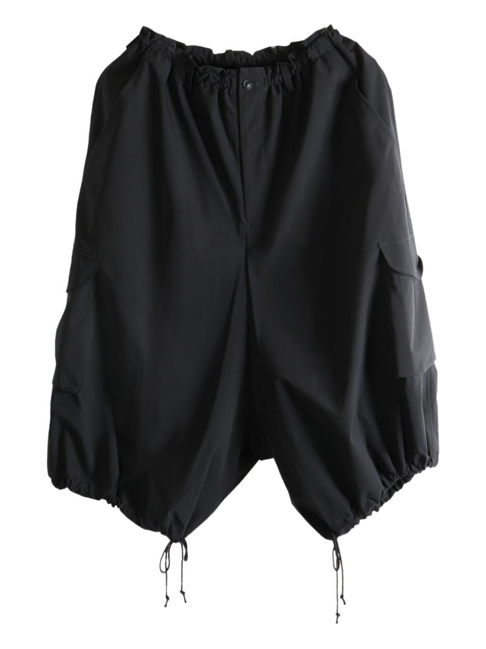 drawstring cropped trousers - 1