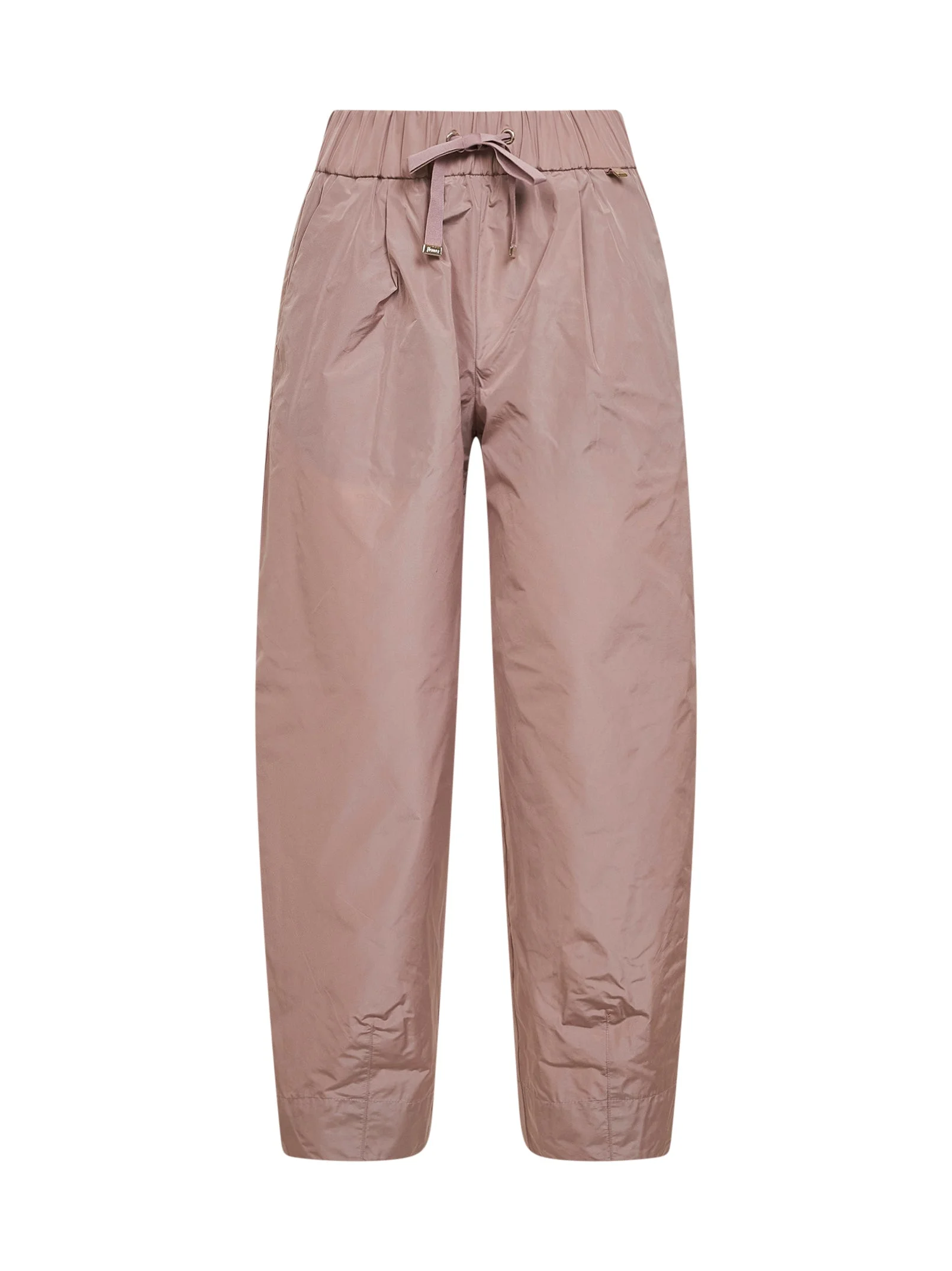 Powder pink New Techno Taffeta carrot-fit trousers - 1