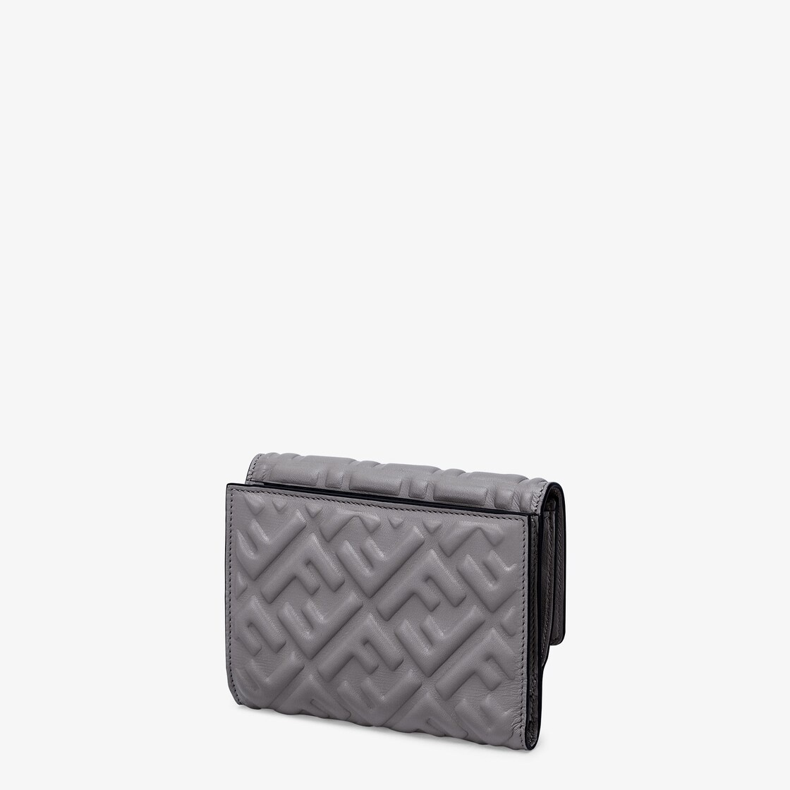 Gray FF nappa leather wallet - 2