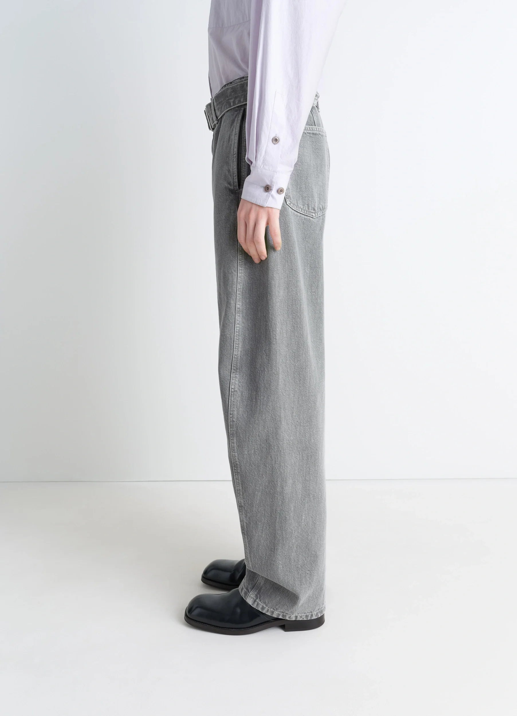 TWISTED BELTED PANTS - 6