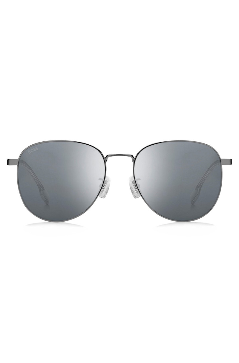 STEEL SUNGLASSES WITH BRANDED BETA-TITANIUM TEMPLES 3