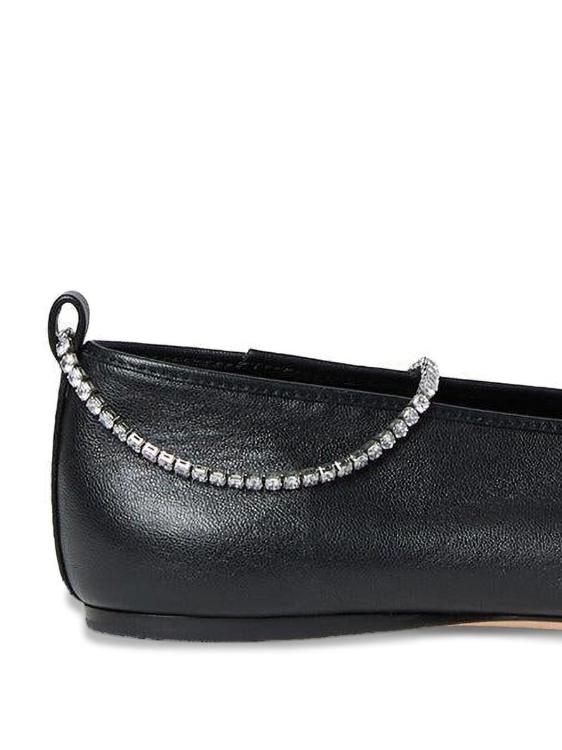 LOEFFLER RANDALL Emery crystal-strap ballet flats outlook
