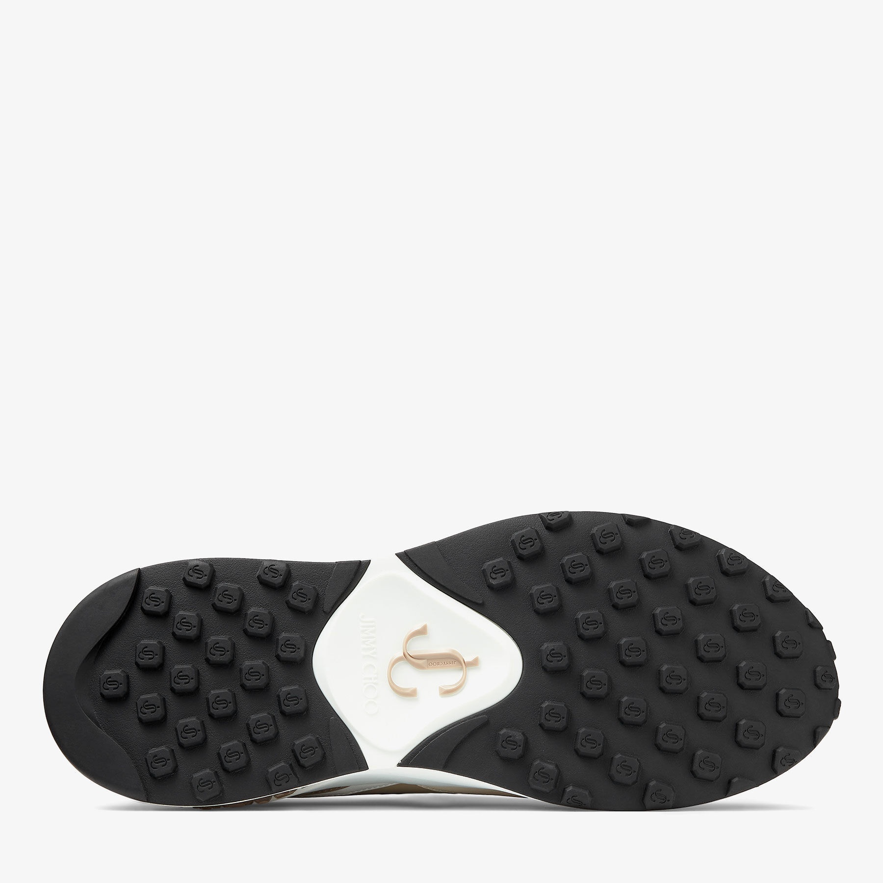 Memphis/m
Stone Neoprene and Leather Low Top Trainers - 5