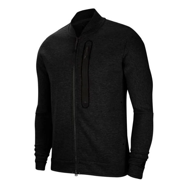 Nike Tech Fleece Casual Stand Collar Long Sleeves Jacket Black CZ1797-010 - 1