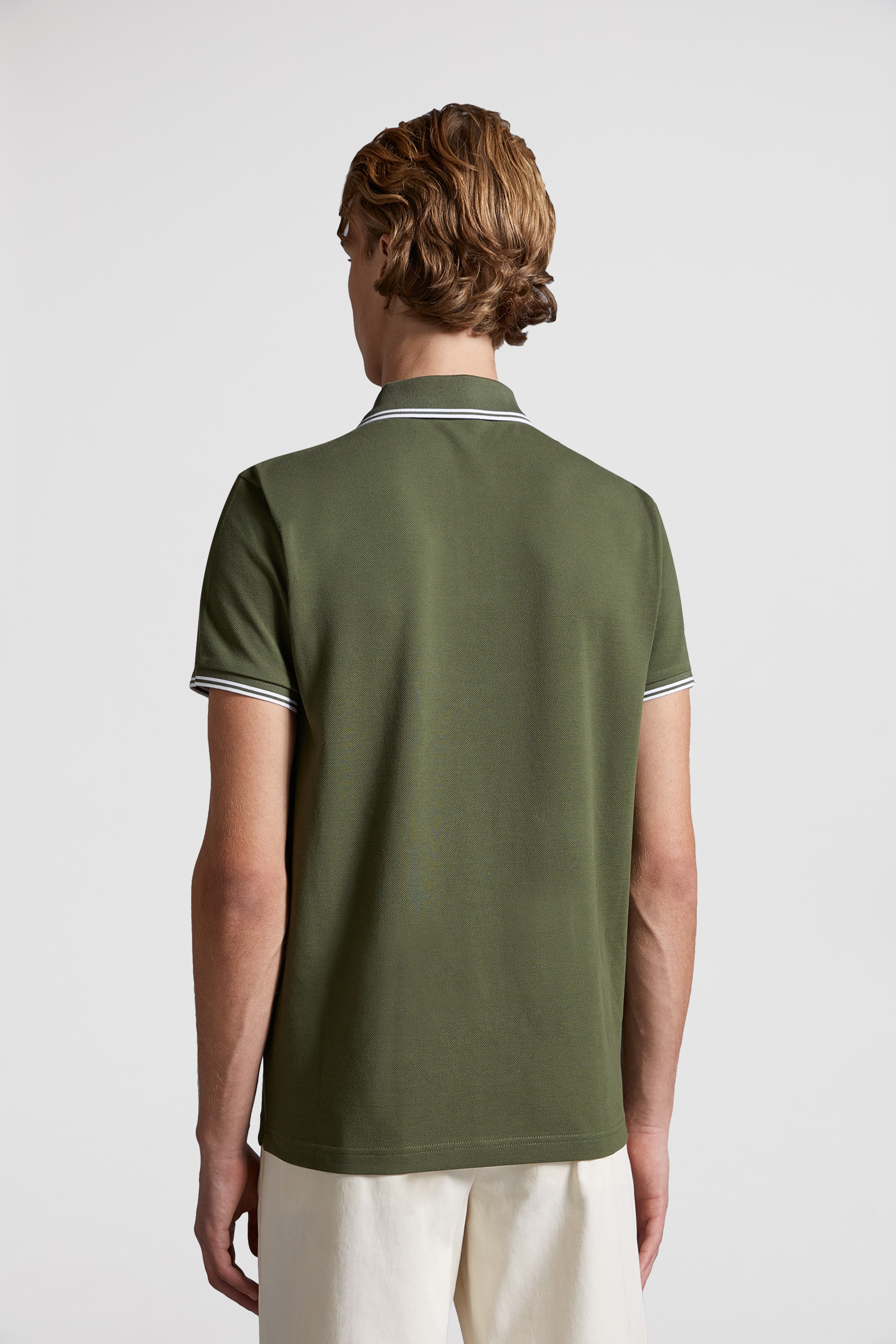 Logo Patch Cotton Polo Shirt - 5